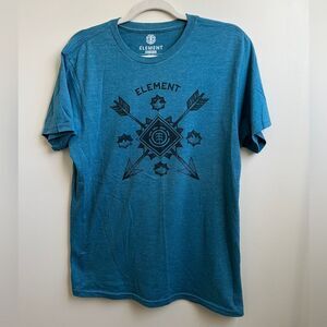 Men’s element skateboard Custom Fit blue arrows Tee shirt M